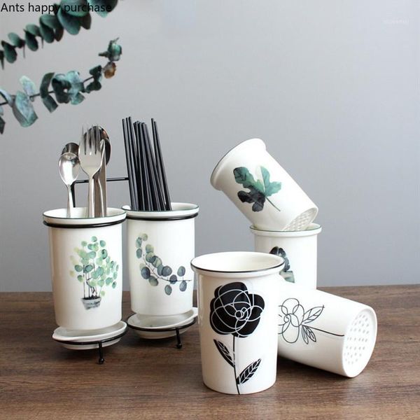 storage bottles & jars wall-mounted ceramic chopsticks seat drain bucket household kitchen supplies cutlery box rack tools1
storage bottles & jars wall-mounted ceramic chopsticks seat drain bucket household kitchen supplies cutlery box rack tools1