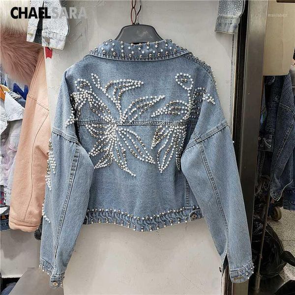 handmade beaded denim jacket women 2020 spring autumn rivet loose short jeans coat1, Black;brown
handmade beaded denim jacket women 2020 spring autumn rivet loose short jeans coat1, Black;brown