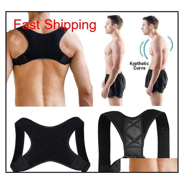 back shoulder posture corrector brace adjustable sports safety back support corset spine support belt posture correction klpma, Black;blue
back shoulder posture corrector brace adjustable sports safety back support corset spine support belt posture correction klpma, Black;blue