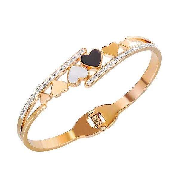 fashion jewelry new luxury designer sparkling diamond zirconia lovely cute heart geometric titanium stainless steel women bangle bracelets, Black
fashion jewelry new luxury designer sparkling diamond zirconia lovely cute heart geometric titanium stainless steel women bangle bracelets, Black