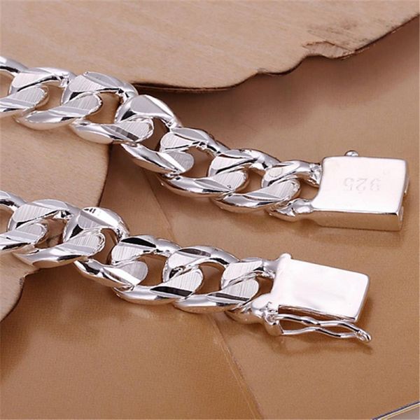 silver color plated bracelets noble wedding for women men noble solid fashion gifts 10mm square nice jewelry bracelets h032 h sqcklg, Black
silver color plated bracelets noble wedding for women men noble solid fashion gifts 10mm square nice jewelry bracelets h032 h sqcklg, Black