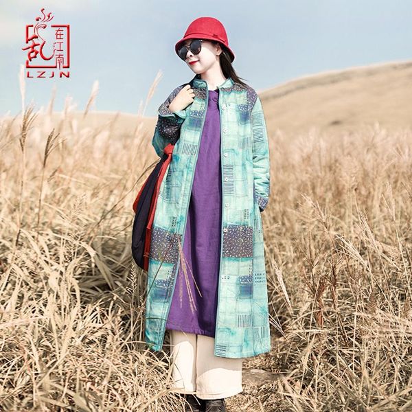 lzjn 2020 women winter outerwear warm long jacket plaid print vintage maxi coat female warm fleece thicken parka coat, Tan;black
lzjn 2020 women winter outerwear warm long jacket plaid print vintage maxi coat female warm fleece thicken parka coat, Tan;black