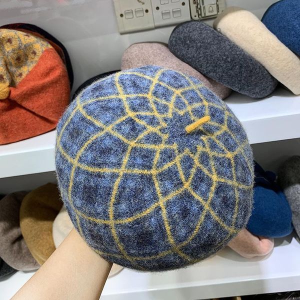 berets 202110-mayxyu autumn winter thickening australian wool superior quality geometric beret hat men women leisure painter, Blue;gray
berets 202110-mayxyu autumn winter thickening australian wool superior quality geometric beret hat men women leisure painter, Blue;gray