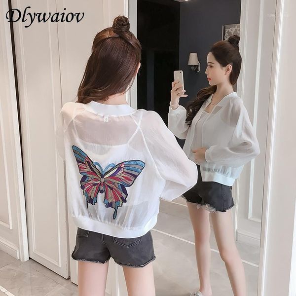 korean butterfly embroidery jacket women short sun protection female long sleeve loose 2019 summer femme thin shirt spring1, Black;brown
korean butterfly embroidery jacket women short sun protection female long sleeve loose 2019 summer femme thin shirt spring1, Black;brown