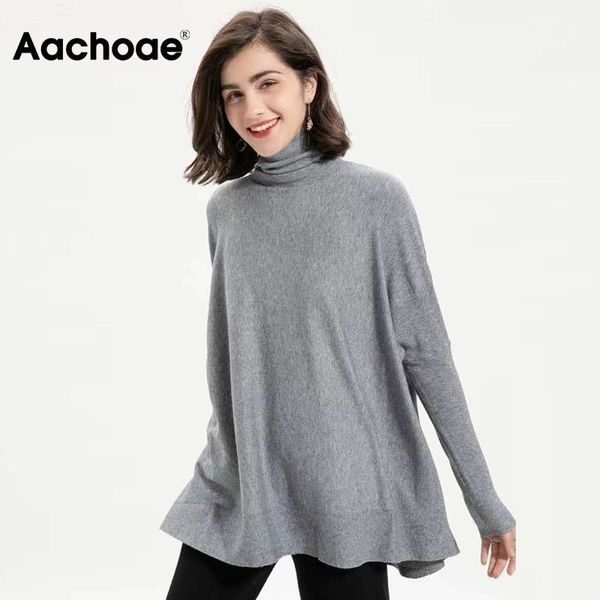 aachoae solid color turtleneck sweater women batwing long sleeve loose pullovers casual soft basic knit sweaters sueter mujer 210203, White;black
aachoae solid color turtleneck sweater women batwing long sleeve loose pullovers casual soft basic knit sweaters sueter mujer 210203, White;black