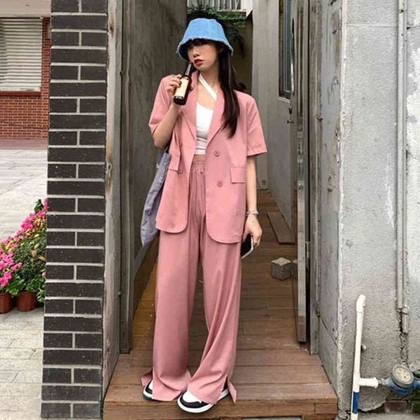 women's wool & blends vintage 2 piece of long-sleeve casual fashion button solid office jacket wide ladies leg suit blazer double breas, Black
women's wool & blends vintage 2 piece of long-sleeve casual fashion button solid office jacket wide ladies leg suit blazer double breas, Black