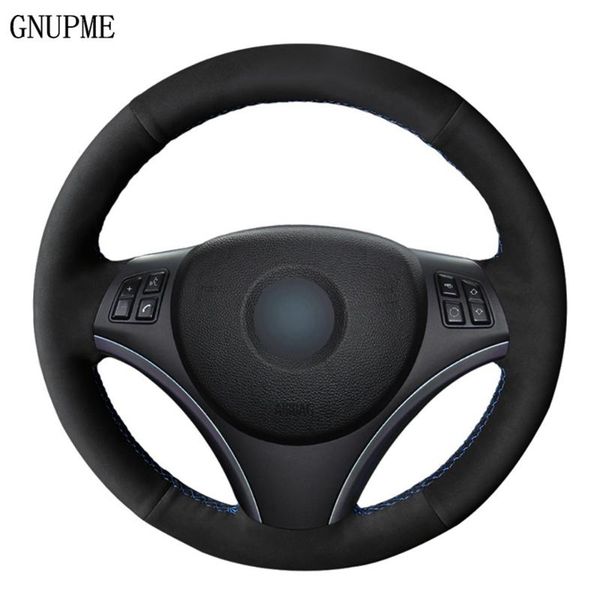 car steering wheel cover hand-stitched diy non-slip black suede for e90(sedan) e91(touring) e92 e93 x1 e84 e87 e81 e82 e88
car steering wheel cover hand-stitched diy non-slip black suede for e90(sedan) e91(touring) e92 e93 x1 e84 e87 e81 e82 e88