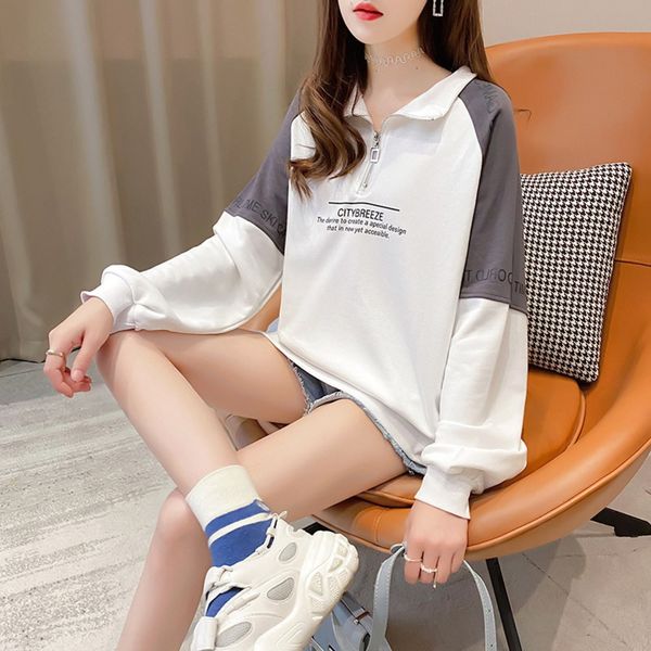 women's loose korean half zipper coat spring and sweater coat sweater autumn thin ancient autumn and winter women's ins trend qwkc, Black
women's loose korean half zipper coat spring and sweater coat sweater autumn thin ancient autumn and winter women's ins trend qwkc, Black