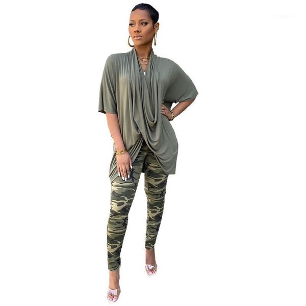 two piece dress hhdmv 2021 fashion women high street style sets short sleeve v-neck elastic long pants camouflage sets1, White
two piece dress hhdmv 2021 fashion women high street style sets short sleeve v-neck elastic long pants camouflage sets1, White