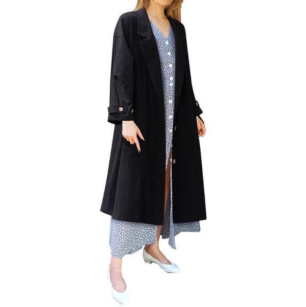 women's trench coats fashion coat casual loose long sleeve button solid color turn-down collar 10.7, Tan;black
women's trench coats fashion coat casual loose long sleeve button solid color turn-down collar 10.7, Tan;black