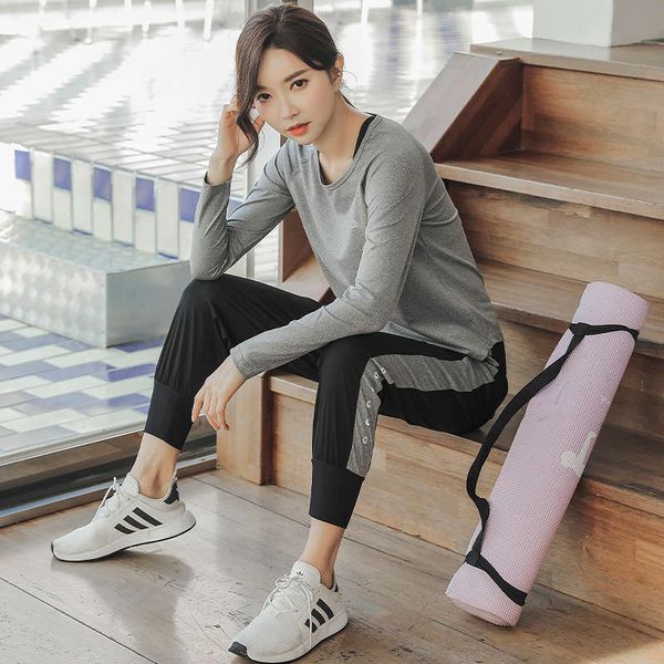 vipyoga autumn winter suit women's net red gym professional fashion running sportswear loose binding two piece set, Gray
vipyoga autumn winter suit women's net red gym professional fashion running sportswear loose binding two piece set, Gray