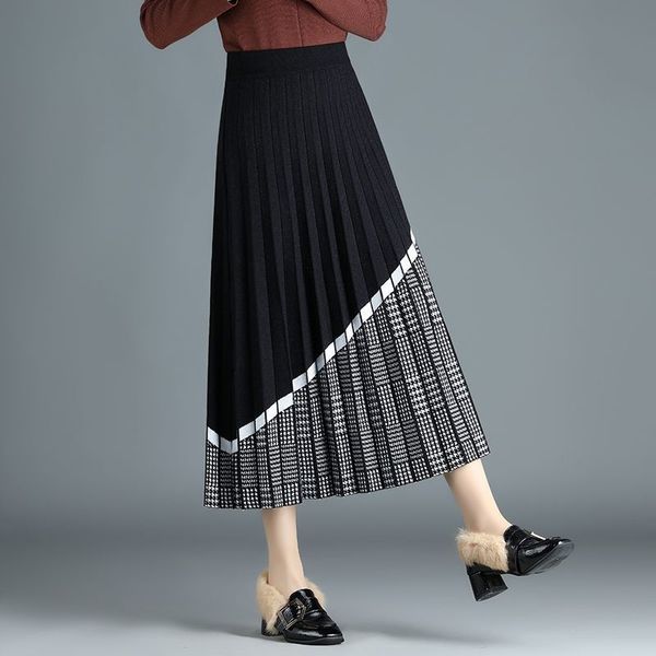 new long 2021 female plissate winter thick line skirt chic mesh sweater y305 fwy0, Black
new long 2021 female plissate winter thick line skirt chic mesh sweater y305 fwy0, Black