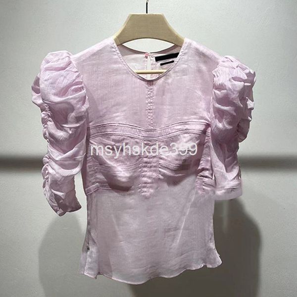 women's blouses & shirts 6493 isabel niche summer style bubble sleeve design pleated shirt short sleeve t-shirt, White
women's blouses & shirts 6493 isabel niche summer style bubble sleeve design pleated shirt short sleeve t-shirt, White