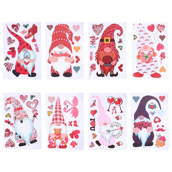 gift wrap 8 sheets faceless doll pattern wall stickers valentine's day glass window decals
gift wrap 8 sheets faceless doll pattern wall stickers valentine's day glass window decals