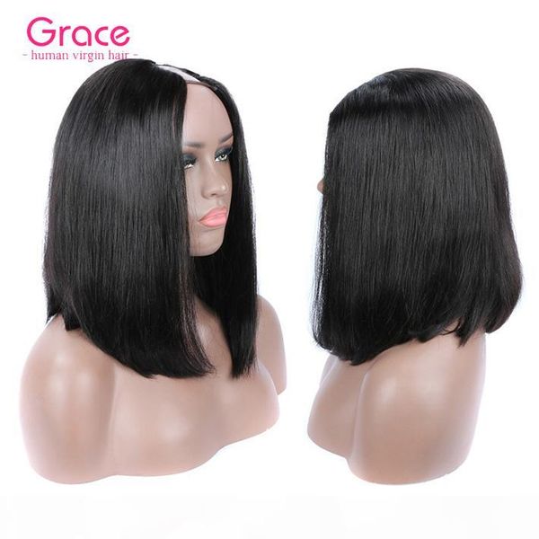 glueless human hair u part bob wig for black women straight pixie cut raw indian remy natural lace wig pre plucked hairline short bob wig, Black;brown
glueless human hair u part bob wig for black women straight pixie cut raw indian remy natural lace wig pre plucked hairline short bob wig, Black;brown