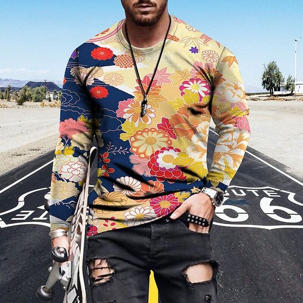 men's t shirt 3d print floral graphic crew neck casual daily print long sleeve casual streetwear big and tall light yellow blue-green, White;black
men's t shirt 3d print floral graphic crew neck casual daily print long sleeve casual streetwear big and tall light yellow blue-green, White;black