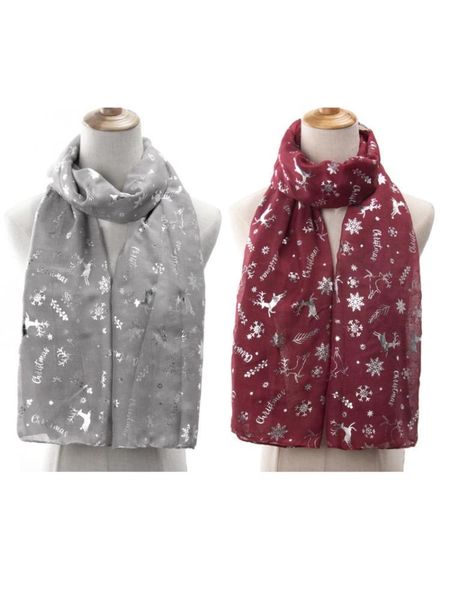 women christmas long scarf silver glitter foil reindeer snowflake shawl wrap, Blue;gray
women christmas long scarf silver glitter foil reindeer snowflake shawl wrap, Blue;gray