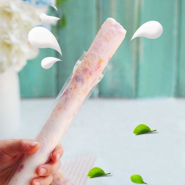 100pcs disposable cream bag with funnel popsicle molds zip-lolly mould making diy self-styled juice ice pops pack
100pcs disposable cream bag with funnel popsicle molds zip-lolly mould making diy self-styled juice ice pops pack