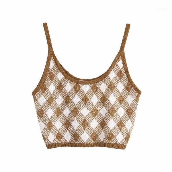 vintage stylish brown argyle patterns camis women fashion straps female chic camisole1, White
vintage stylish brown argyle patterns camis women fashion straps female chic camisole1, White