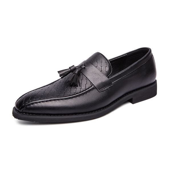 2020 new leather shoes mens business shoes autumn new tassel leather shoes mens korean-style trendy pointed toe fashion slip-on loafers men, Black
2020 new leather shoes mens business shoes autumn new tassel leather shoes mens korean-style trendy pointed toe fashion slip-on loafers men, Black