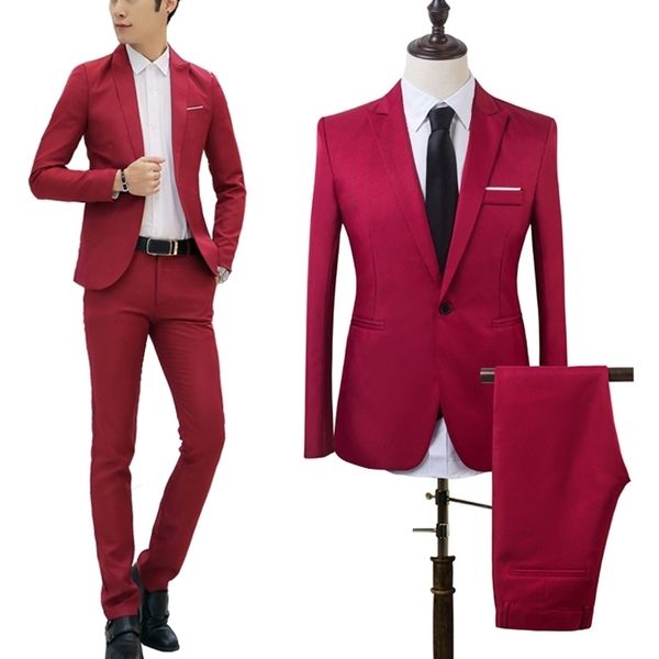 1set men slim fit formal business tuxedos suit coat pants party wedding prom lxh 201123, White;black
1set men slim fit formal business tuxedos suit coat pants party wedding prom lxh 201123, White;black
