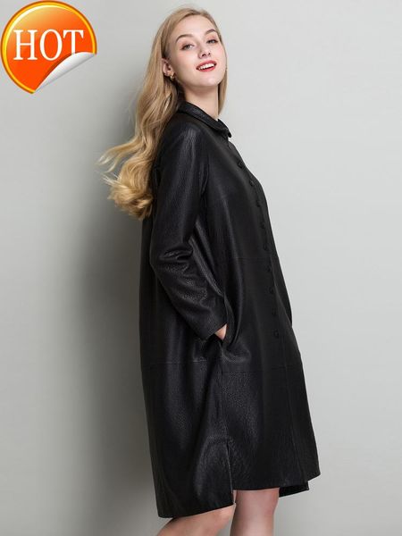 autumn winter 2021 fashion leather windbreaker leather coat women sheep skin foam long style korean, Black
autumn winter 2021 fashion leather windbreaker leather coat women sheep skin foam long style korean, Black
