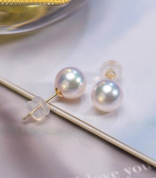 stud 18k solid yellow gold (au750) women earrings natural akoya pearl fashion lady jewelry girl japanese seawater, Golden;silver
stud 18k solid yellow gold (au750) women earrings natural akoya pearl fashion lady jewelry girl japanese seawater, Golden;silver