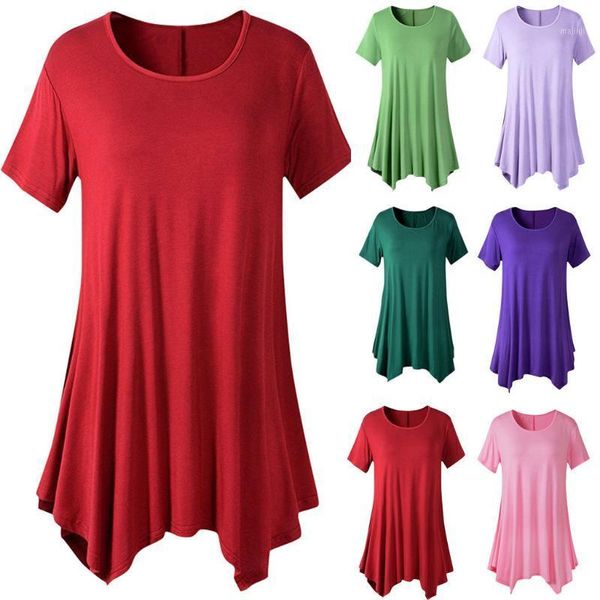 women's t-shirt female shirts clubwear korean sweet women round neck short sleeve asymmetrical hemline solid flowy loose t-shirts1, White
women's t-shirt female shirts clubwear korean sweet women round neck short sleeve asymmetrical hemline solid flowy loose t-shirts1, White