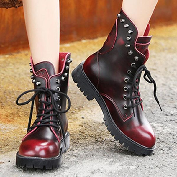boots women leather shoes autumn fashion short boots punk personality rivet platform ladies motorcycle, Black
boots women leather shoes autumn fashion short boots punk personality rivet platform ladies motorcycle, Black