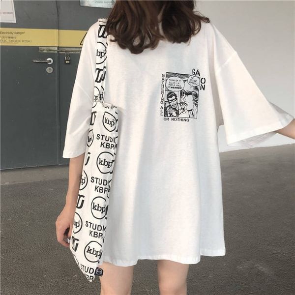 hin ins suden harajuku coat t-shirt summer 2020 women's sleeve short sleeve women's half tide loose korean t-shirt lpxcg, White
hin ins suden harajuku coat t-shirt summer 2020 women's sleeve short sleeve women's half tide loose korean t-shirt lpxcg, White