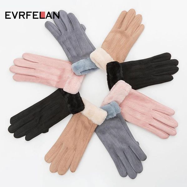 evrfelan women' winter gloves solid color full finger wrist mittens female outdoor sport gloves ladies touch screen mittens, Blue;gray
evrfelan women' winter gloves solid color full finger wrist mittens female outdoor sport gloves ladies touch screen mittens, Blue;gray