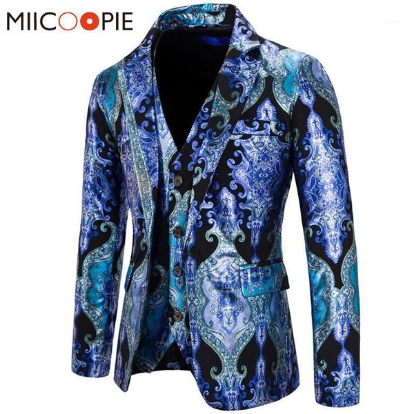 blazer suit set for men two pieces floral blazers + vest noble style gold bronzing printed slim fit costume homme1, White;black
blazer suit set for men two pieces floral blazers + vest noble style gold bronzing printed slim fit costume homme1, White;black