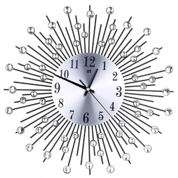 3d vintage metal crystal sunburst wall clocks large wall clock modern design art home decor living room decoration 38cm size1
3d vintage metal crystal sunburst wall clocks large wall clock modern design art home decor living room decoration 38cm size1