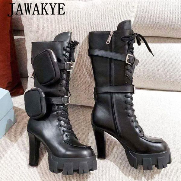 genuine leather knee high pocket boots women chunky high heels motorcycle boots black long botte luxe femme platform shoes
genuine leather knee high pocket boots women chunky high heels motorcycle boots black long botte luxe femme platform shoes