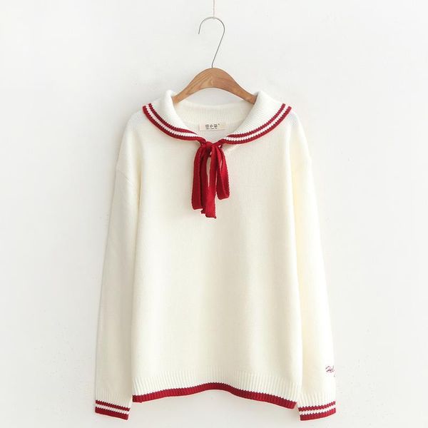 women's autumn winter fresh stlye sweaters preppy style turn-down collar bow tie hit color quality pullovers female sweet 1, White;black
women's autumn winter fresh stlye sweaters preppy style turn-down collar bow tie hit color quality pullovers female sweet 1, White;black