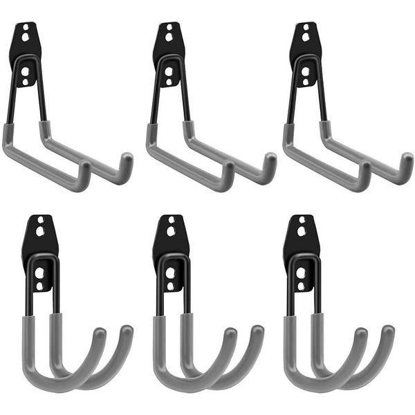 garage storage hooks, storage utility hooks, wall mount garden tool organizer, 6-pack
garage storage hooks, storage utility hooks, wall mount garden tool organizer, 6-pack
