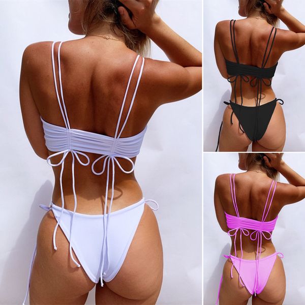 chanshuang solid bandage sexy split swimsuit beach bikini
chanshuang solid bandage sexy split swimsuit beach bikini