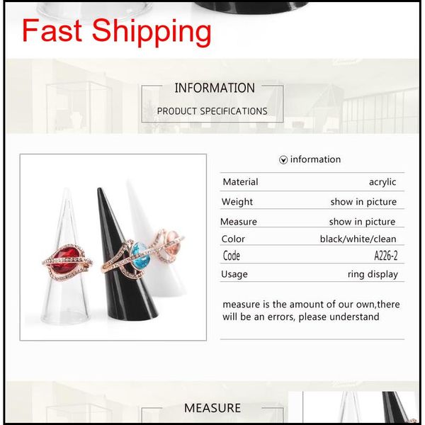 new fashion popular mini acrylic jewelry finger ring holder 3 colors triangle cone qyligz dh_seller2010, Silver
new fashion popular mini acrylic jewelry finger ring holder 3 colors triangle cone qyligz dh_seller2010, Silver