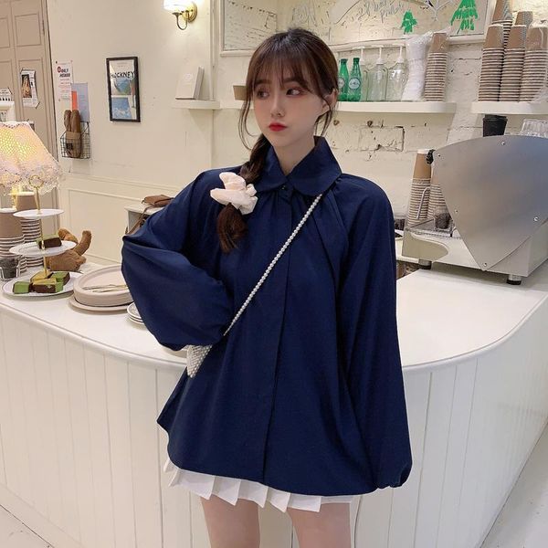 new promotion shirt korean fashion clothing classic long sleeve lapel ladies blouse solid printing design, White
new promotion shirt korean fashion clothing classic long sleeve lapel ladies blouse solid printing design, White