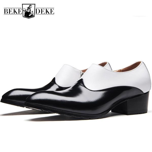 new mens block med heels formal genuine leather shoes colors mixed office work dress shoes pointed toe business man social, Black
new mens block med heels formal genuine leather shoes colors mixed office work dress shoes pointed toe business man social, Black