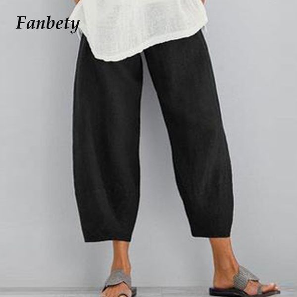 women vintage cotton linen pants summer trousers casual elastic waist asymmetrical pantalon autumn cropped pants oversized s-5xl 201031, Black;white
women vintage cotton linen pants summer trousers casual elastic waist asymmetrical pantalon autumn cropped pants oversized s-5xl 201031, Black;white