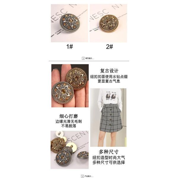fashion women buttons for clothing decorative clothes suit skirt coat retro vintage plastic botones garment sewing acc jllpfj, Blike;white
fashion women buttons for clothing decorative clothes suit skirt coat retro vintage plastic botones garment sewing acc jllpfj, Blike;white