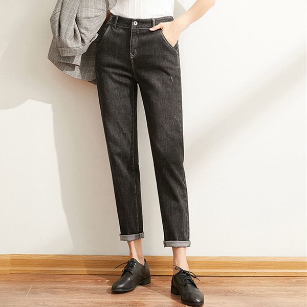 leiji four season loose low elastic high waisted lady boyfriend black women harem jeans 210202, Blue
leiji four season loose low elastic high waisted lady boyfriend black women harem jeans 210202, Blue