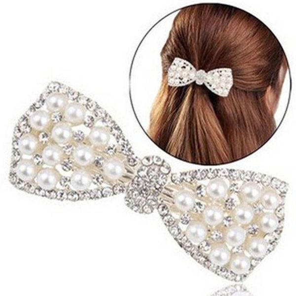 luxury crystal hair clips for women sweet elegant girls bow pearl hair clip barrette hairpin accessories jewelry gifts, Golden;silver
luxury crystal hair clips for women sweet elegant girls bow pearl hair clip barrette hairpin accessories jewelry gifts, Golden;silver