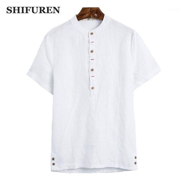 shifuren 2018 summer men breathable thin linen shirts short sleeve stand collar male casual linen clothes solid color1, White;black
shifuren 2018 summer men breathable thin linen shirts short sleeve stand collar male casual linen clothes solid color1, White;black