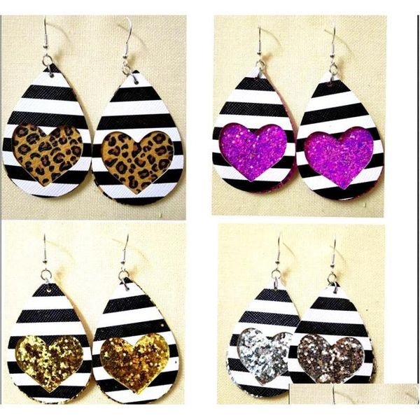 fashion jewelry women valentines day gift printed heart water drop pu leather drop earring k3ero, Silver
fashion jewelry women valentines day gift printed heart water drop pu leather drop earring k3ero, Silver