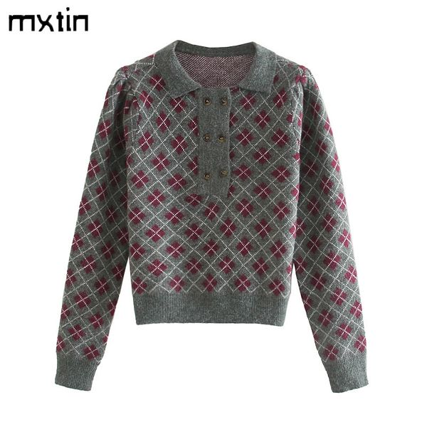 vintage stylish geometric rhombic sweater women 2020 fashion lapel collar spring and autumn warm long sleeve outerwear chic, White;black
vintage stylish geometric rhombic sweater women 2020 fashion lapel collar spring and autumn warm long sleeve outerwear chic, White;black