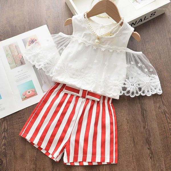 clothing sets girls 2021 summer fashion clothes lace t-shirt and shorts 2 pieces outfit kids set 3-7y1, White
clothing sets girls 2021 summer fashion clothes lace t-shirt and shorts 2 pieces outfit kids set 3-7y1, White