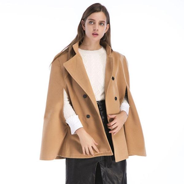 women's wool & blends wish 2021 autumn and winter suit-dress heavy woolen cloth will code long windbreaker cloak loose coat, Black
women's wool & blends wish 2021 autumn and winter suit-dress heavy woolen cloth will code long windbreaker cloak loose coat, Black