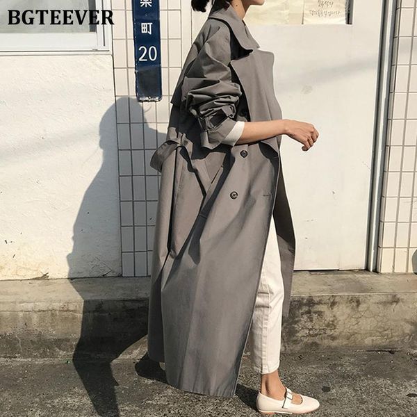 bgteever stylish double breasted women windbreaker autumn winter casual loose belted sashes female long trench coats 2021, Tan;black
bgteever stylish double breasted women windbreaker autumn winter casual loose belted sashes female long trench coats 2021, Tan;black